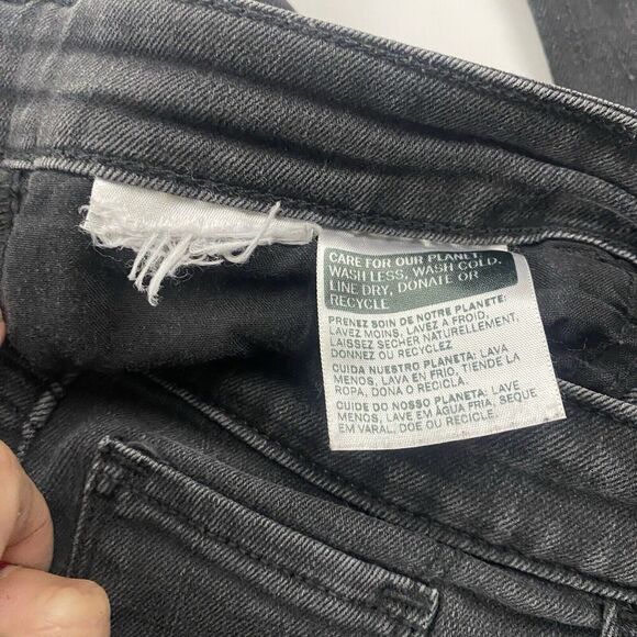 Levi’s High Rise Skinny Black/Gray Denim Jeans Size 28x30.5 Cotton Blend Stretch - Picture 6 of 9